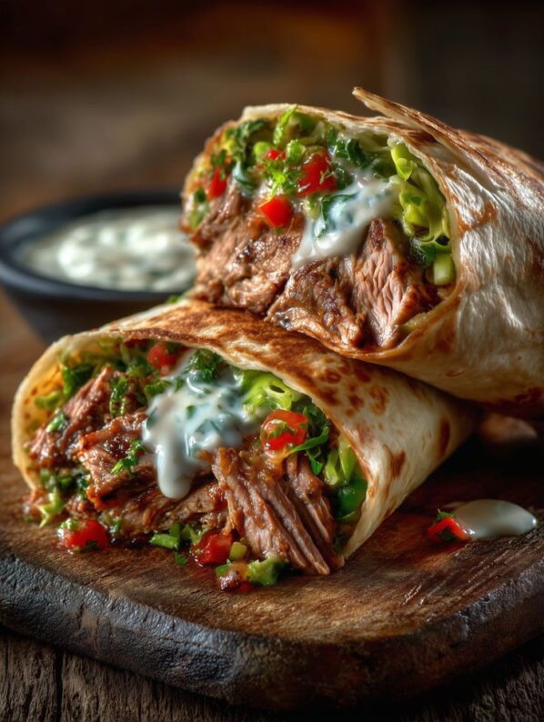 Lamb Shawarma (Wrapped in fresh bread)
